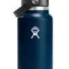 Thermosfles Hydro Flask Wide Mouth Flex Straw Cap Indigo 946 Ml -Buitenkampeer Winkel 1 w32bfs464 indigo straighton 1