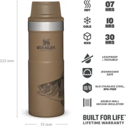 Thermosbeker Stanley The Trigger Action Travel Mug Tan Peter Perch 0,47L -Buitenkampeer Winkel 3 1200x1200 1