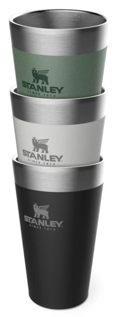 Thermosbeker Stanley Adventure Stacking Vacuum Pint Matte Black 0,47L 7 Thermosbeker Stanley Adventure Stacking Vacuum Pint Matte Black 0,47L -Buitenkampeer Winkel 3 Adventure Stacking Vacuum Pints