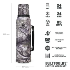 Thermosfles Stanley The Legendary Classic Bottle Mossy Oak Country DNA 1L -Buitenkampeer Winkel 4 image 1 2