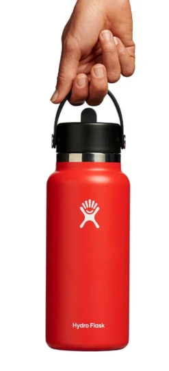 Thermosfles Hydro Flask Wide Mouth Flex Straw Cap Goji 946 Ml -Buitenkampeer Winkel 4 w32bfs612 goji hb 1
