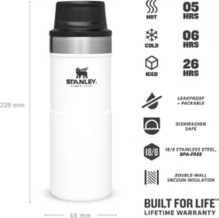 Thermosbeker Stanley The Trigger Action Travel Mug Polar 0,35L -Buitenkampeer Winkel 5 1200x1194 2