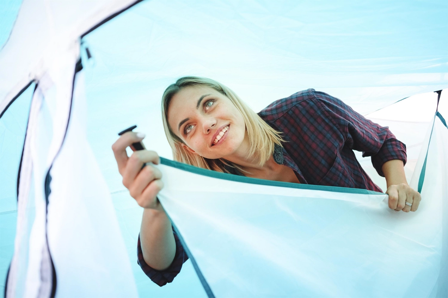 Tent Pavillo Family Dome X4 Voortent Blauw 6 Tent Pavillo Family Dome X4 Voortent Blauw - Afbeelding 4