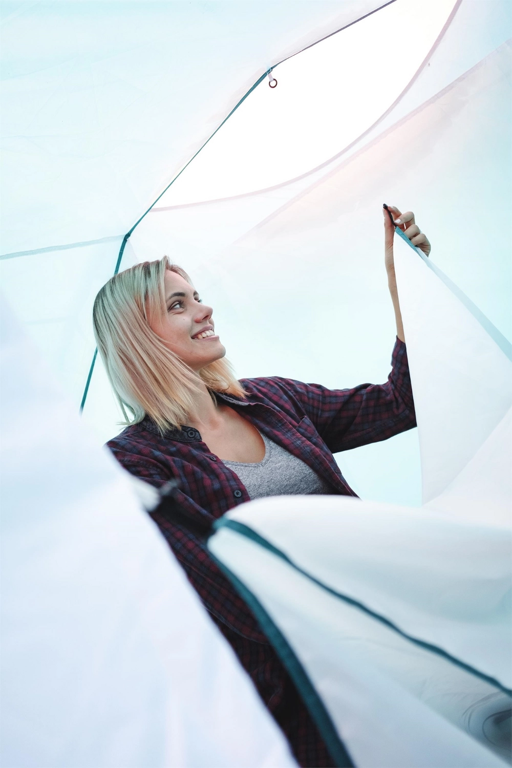 Tent Pavillo Family Dome X4 Voortent Blauw 7 Tent Pavillo Family Dome X4 Voortent Blauw - Afbeelding 5