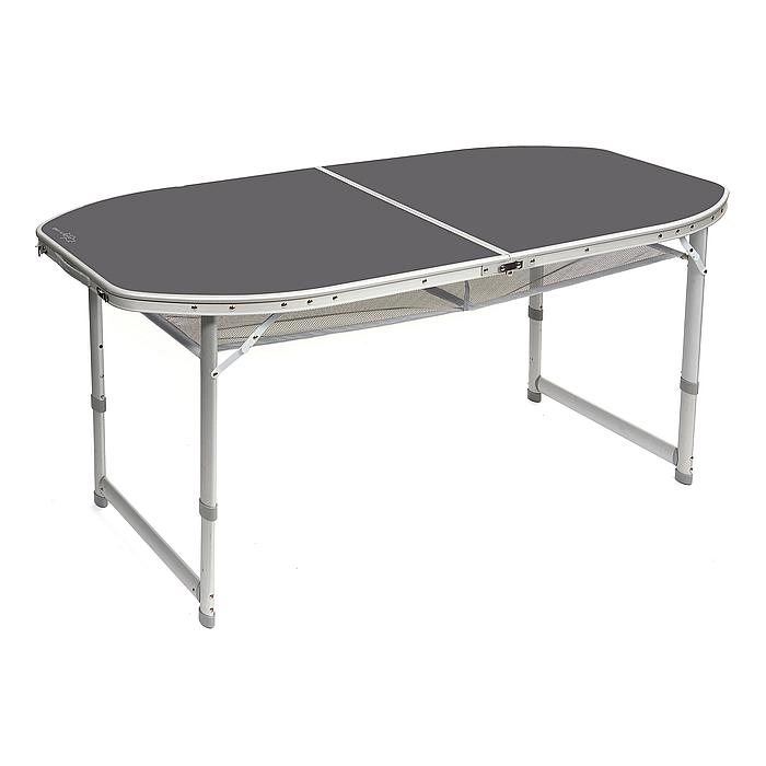 Tafel Bo-Camp Ovaal Koffermodel Grey (150 X 80 Cm) 3 Tafel Bo-Camp Ovaal Koffermodel Grey (150 X 80 Cm)