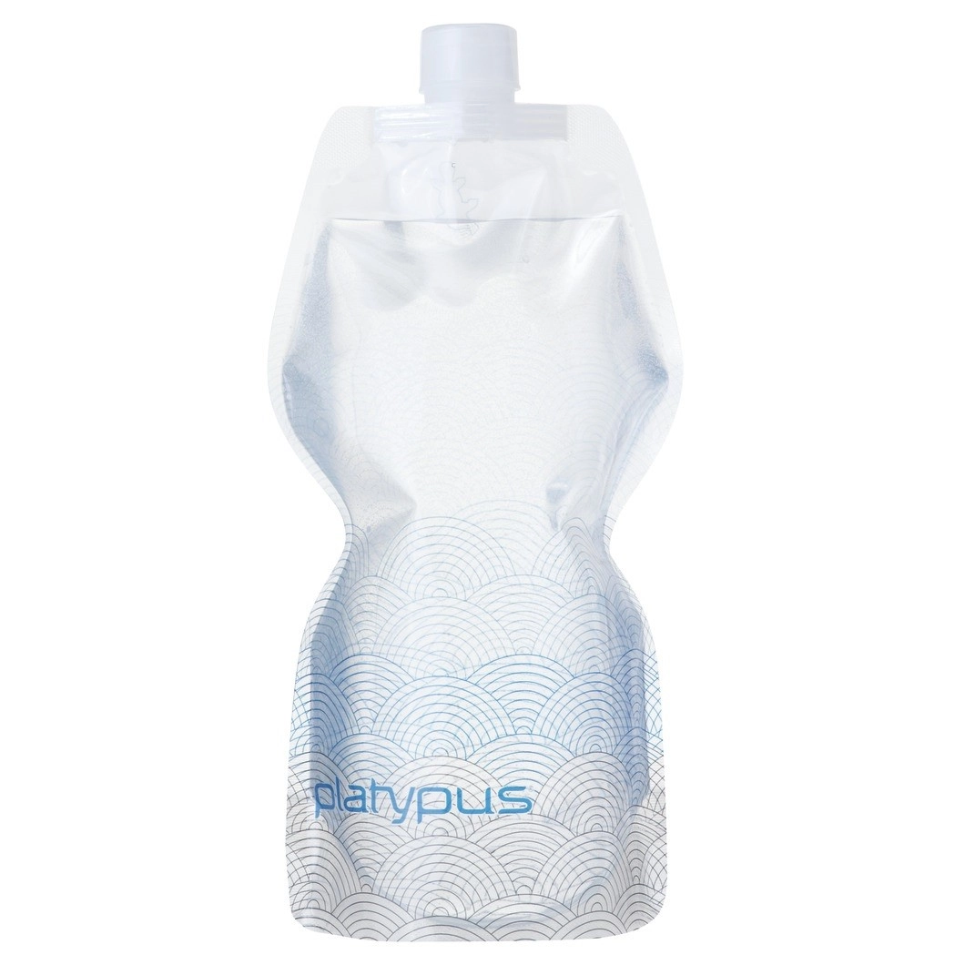 Waterfles Platypus SoftBottle Closure Cap Waves 1L 3 Waterfles Platypus SoftBottle Closure Cap Waves 1L
