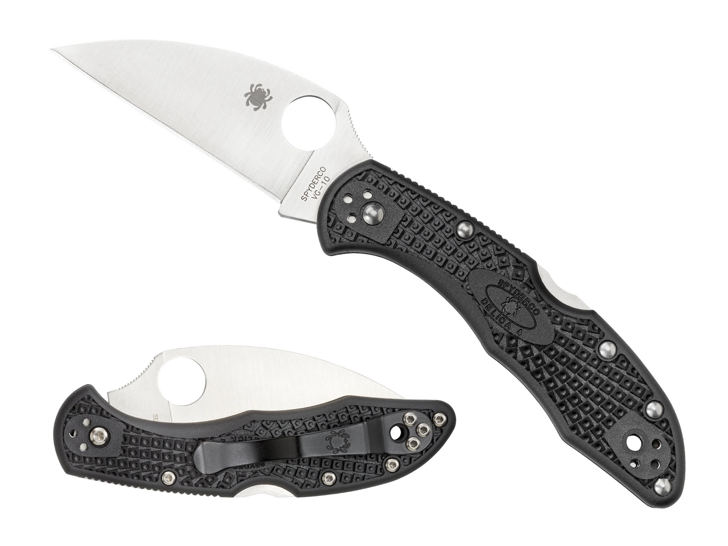 Vouwmes Spyderco Delica 4 Flat Wharncliffe 3 Vouwmes Spyderco Delica 4 Flat Wharncliffe