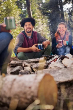 Thermosbeker Stanley The Legendary Camp Mug Matte Black 0,35L -Buitenkampeer Winkel Stanley Montana AW Campground 2498 1