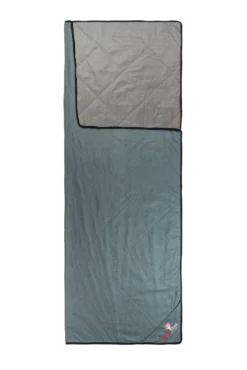 Deken Grüezi Wellhealth Blanket Wool Deluxe Smoky Blue Grey