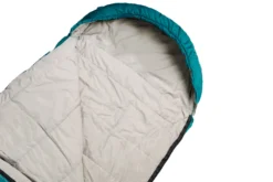 Slaapzak Grüezi Biopod Wolle Goas Comfort Rechts Dark Petrol -Buitenkampeer Winkel gruezi bag schlafsack biopod wolle goas comfort 9300 9301 detail05 1