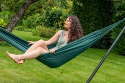 Hangmat Tropilex Single Plain Green -Buitenkampeer Winkel hammock plain green 112