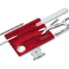 SwissCard Nailcare 13 Functies Transparant Rood Victorinox -Buitenkampeer Winkel swisscard nailcare rood