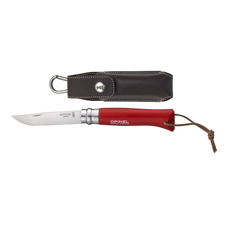 Vouwmes Inox No. 8 Origins Tradition Rood Opinel Hoesje 3 Vouwmes Inox No. 8 Origins Tradition Rood Opinel Hoesje